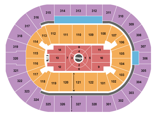 BOK Center Nate Bargatze Seating Chart