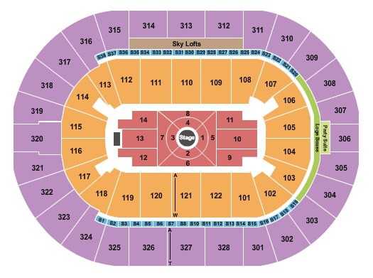 BOK Center Nate Bargatze Seating Chart